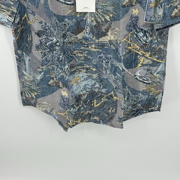NWT Reyn Spooner Marvel Avengers Assemble Camp Button Up S/S Shirt Mens 2XL Dad - Picture 3 of 12